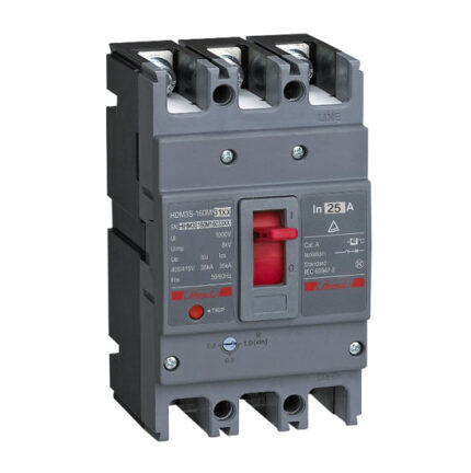Molded case circuit breaker,HDM3S,35KA, 25A,3P,T,adjustable,50C
