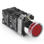 شستی استارت چراغ دار قرمز NP2_BW 3462 LED 220V چینت (چانت)