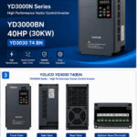 اینورتر YOLICO YD3000BN 40HP مدل YD3030 T4 BN