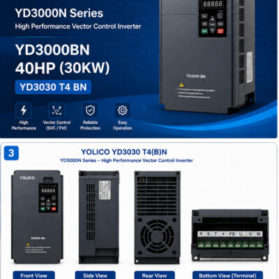 اینورتر YOLICO YD3000BN 40HP مدل YD3030 T4 BN